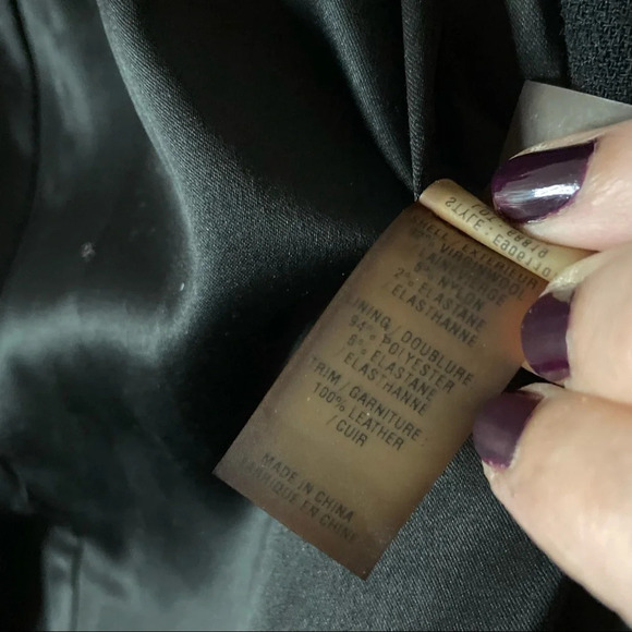 ELIE TAHARI Virgin Wool Leather Blazer Double Breasted Fall Jacket Size Small - Picture 8 of 14